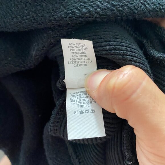 Aerie (by American Eagle) Black Sweatshirt with Side Slit Detail - Picture 7 of 11